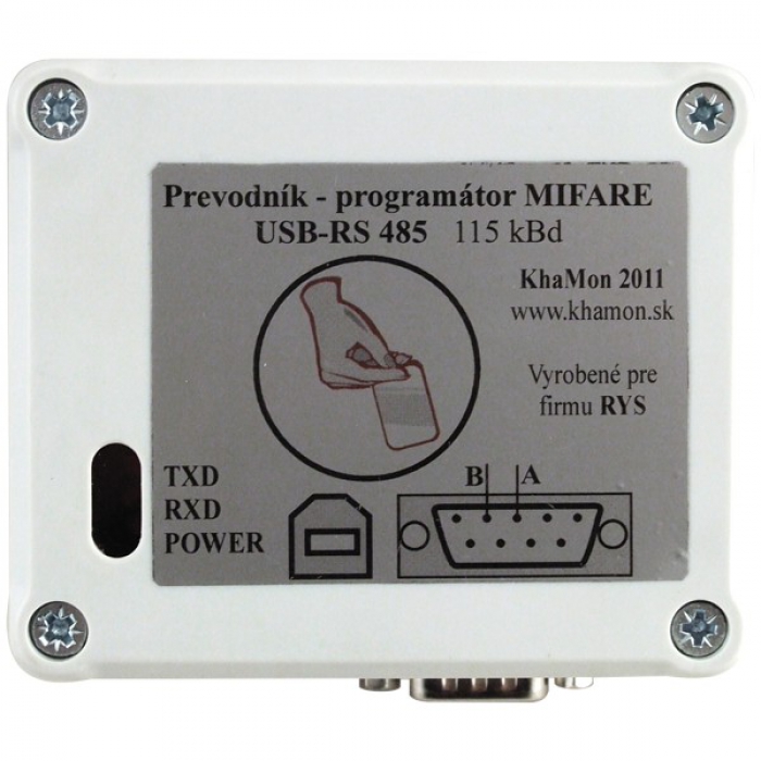 Kontrola vstupu RFID BES síťová verze programátor 2702, 13,56 MHz, převodník RS 485-USB