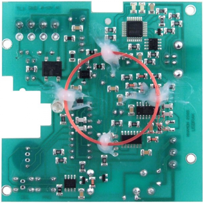 Kontrola vstupu RFID BES RAK bezdotykový elektronický klíč deska plošného spoje