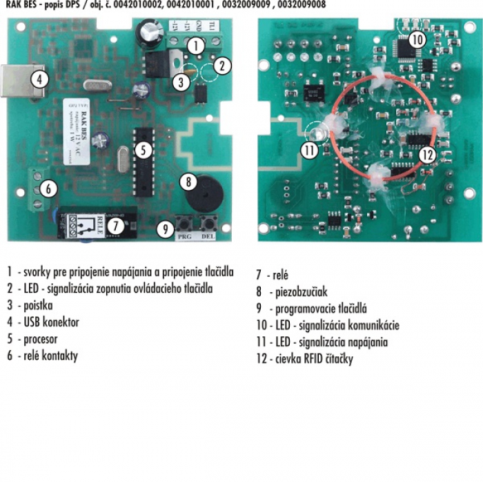 Kontrola vstupu RFID BES RAK bezdotykový elektronický klíč modul tlačítkové tablo TESLA, barva nerez inox